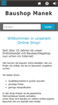 Mobile Screenshot of baushop-manek.de