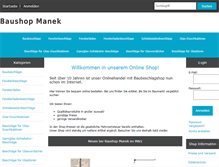 Tablet Screenshot of baushop-manek.de